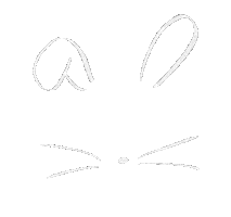 Face Bunny Sticker