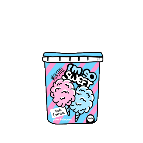 Swipe Up Cotton Candy Sticker by DR Style