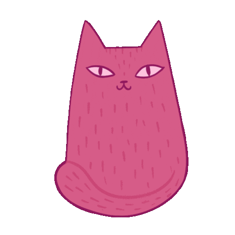 Cat Pink Sticker
