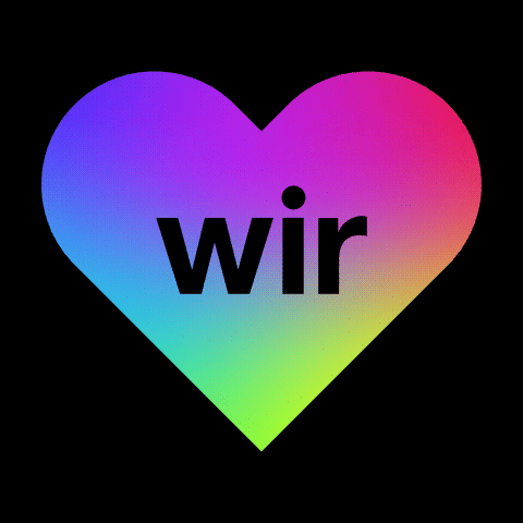 Heart Rainbow GIF by wirDesign
