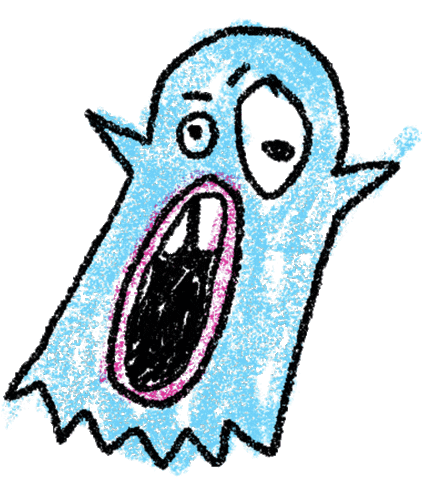 Ghost Sticker by bentuber