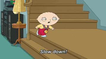 Slow Down Running GIF by Family Guy