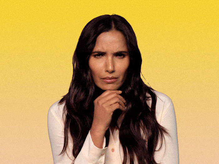 interesting, interested, padma lakshmi GIF