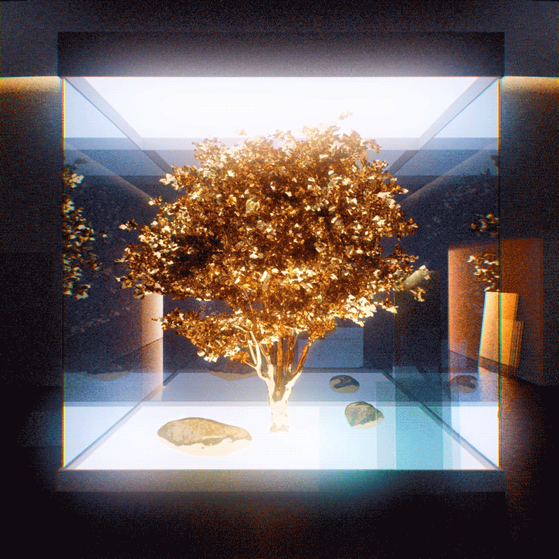 Gold Tree GIF by Well Now WTF?