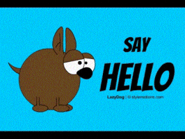 stylemotions hello comics cartoons say hello GIF