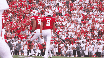 Football Celebration GIF by Wisconsin Badgers