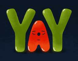 Funny cartoon letters play funny to the beat of th