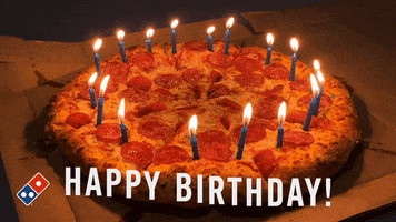 Celebrate Happy Birthday GIF by Domino's Pizza