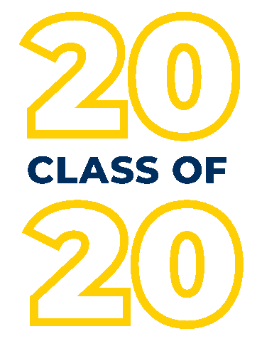 Graduation Class Of 2020 Sticker by University of Michigan-Dearborn