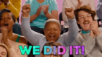 We Did It Congratulations GIF by Chuber Channel