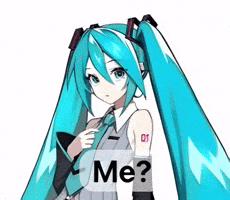 Pointing Out Miku Hatsune GIF