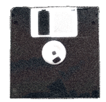 Horror Show Floppy Disk Sticker by The Midnight