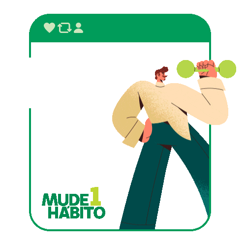 Mude1Habito Sticker by Unimed