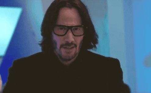 Image result for keanu reeves gif"