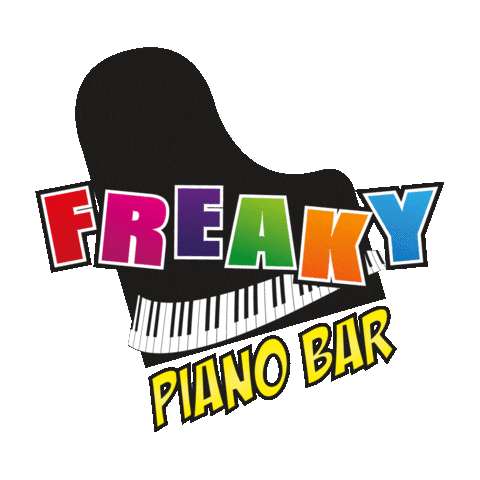 Freaky Piano Bar Sticker