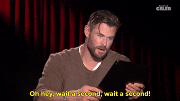 Wait A Second Chris Hemsworth GIF by BuzzFeed