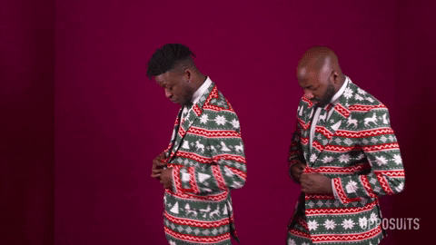 Merry Christmas Reaction GIF by OppoSuits (GIF Image)