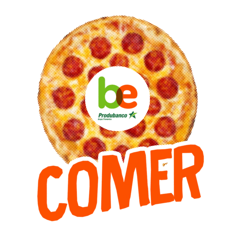 Pizza Comida Sticker by be Produbanco