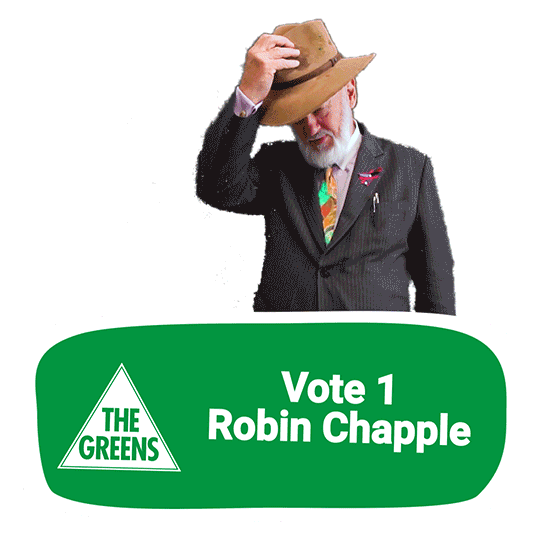 Climate Change Election Sticker by Robin Chapple MLC