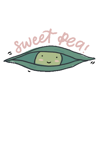 Sweet Pea Cutie Cute Pea Jessesark Sticker