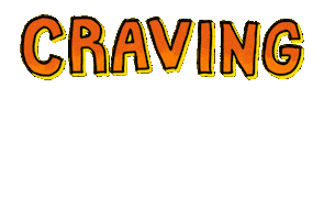 Orange Craving Sticker