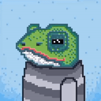 Pixel Frog with relaxing singing & raining sounds