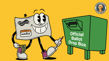 Vote By Mail Drop Box GIF by Washington Office of the Secretary of State