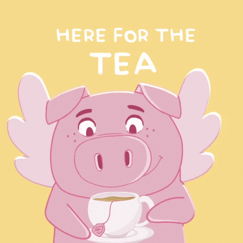 Flying Pig Tea GIF by PositivelyPigasus
