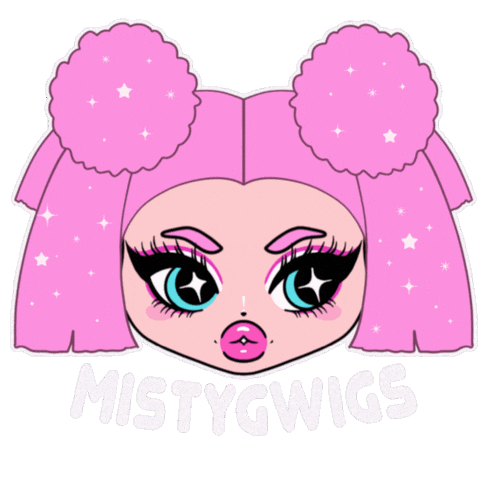 Misty G Wigs Sticker by Brenfi