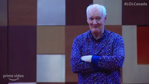 Trying Not To Laugh Colin Mochrie GIF by Prime Video Canada