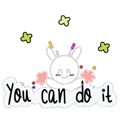You Can Do It Celebration Sticker by Folksy Canvas