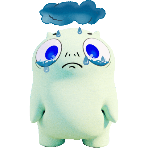 Sad Rip Sticker by SuperChampsHQ