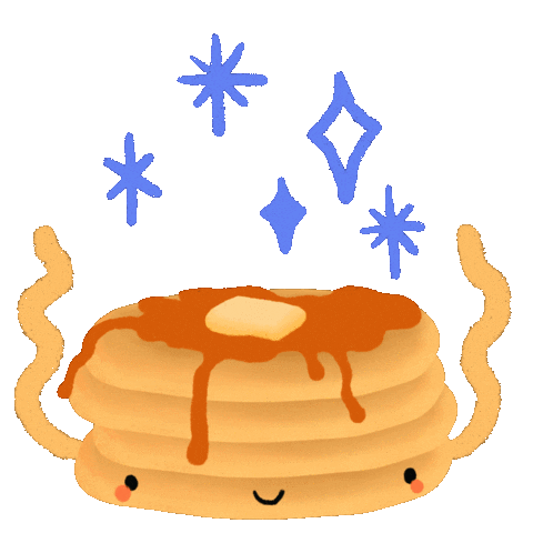 Breakfast Pancakes Sticker by Elsa Isabella