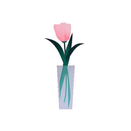 Pink Flower Sticker