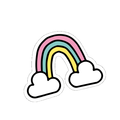 Rainbow Brunch Club Sticker by Hellomatina