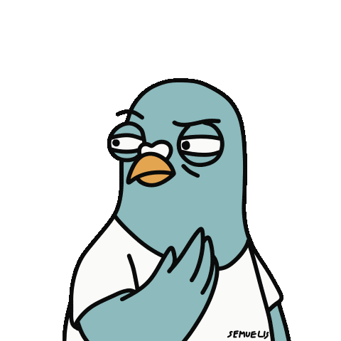 Suspicious Bird Sticker