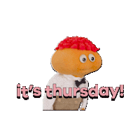 Thursday Puppet Sticker by Gerbert!