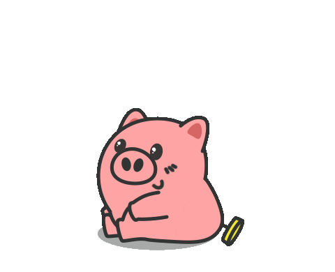 Money Pig Sticker by JKOPAY