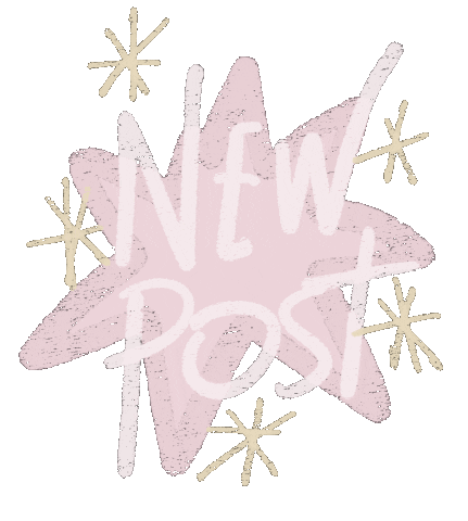 Pink New Post Sticker