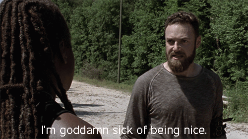 Mean Nice Guy Gif By The Walking Dead Find Share On Giphy