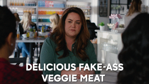 Katy Mixon Vegan GIF by ABC Network - Find & Share on GIPHY