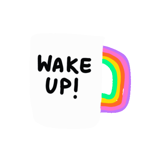 Wake Up Coffee Sticker by Ivo Adventures