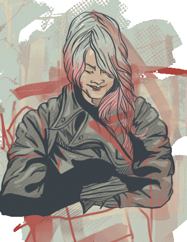 Girl Illustration GIF