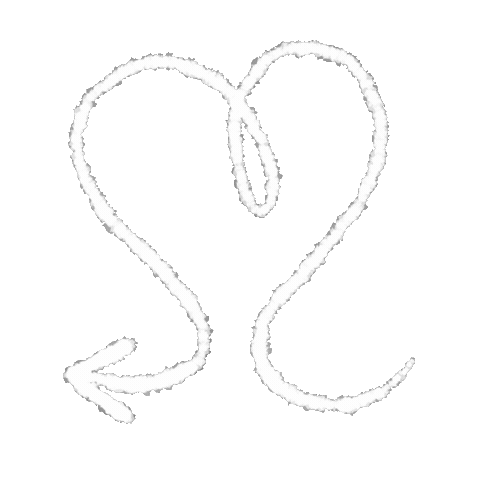 White Arrow Sticker