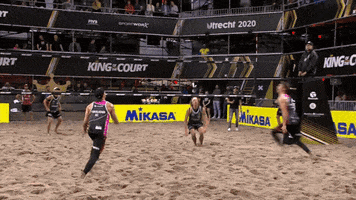 Beach Volleyball Power GIF by Volleyball World
