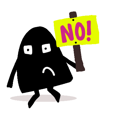 Illustration No Sticker by fngrpns for iOS & Android | GIPHY
