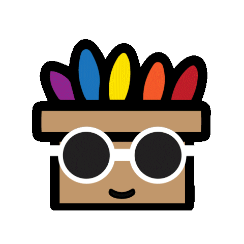 Rainbow Smile Sticker by Shookit