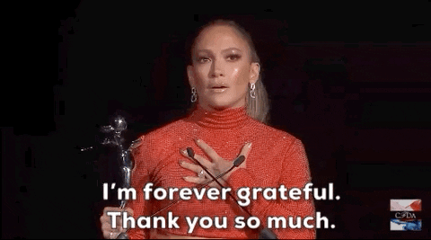 Grateful Jennifer Lopez GIF by CFDA - Find & Share on GIPHY