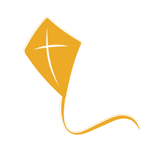 Yellow Kite Sticker