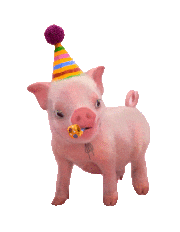 Happy Birthday Party Sticker by Moonpig UK